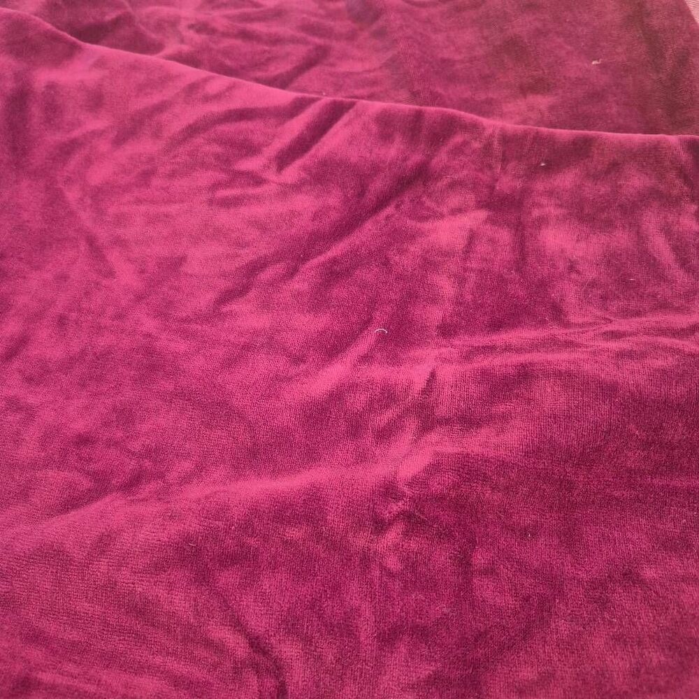 Fabric, Raspberry Red Stretch Velour 60" x 1/2 yd